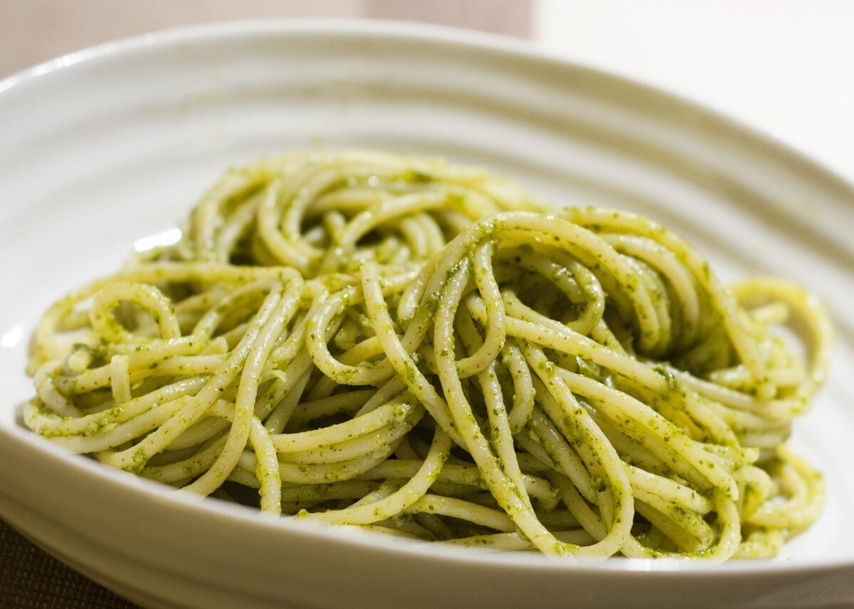 plat de pates au pesto