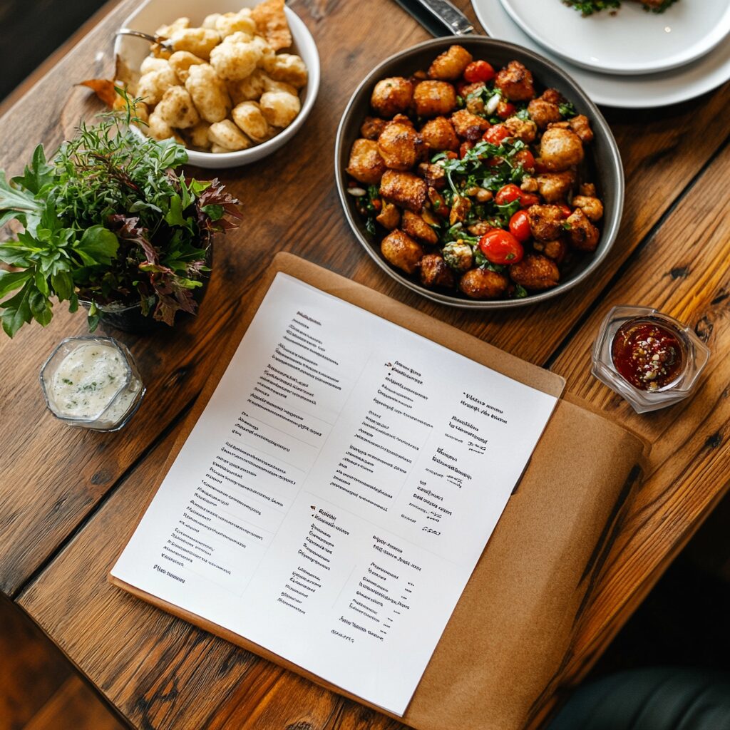 weekmenu lijst