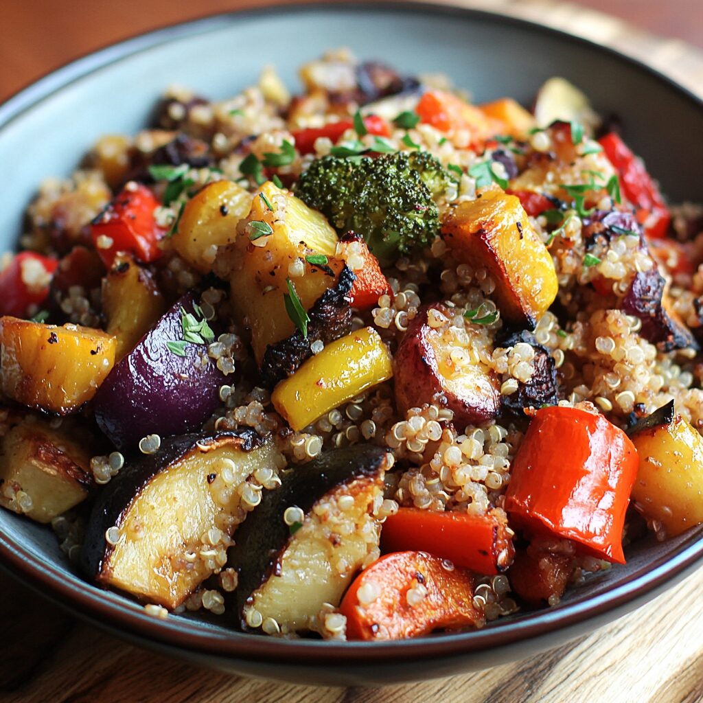 quinoa aux legumes rotis