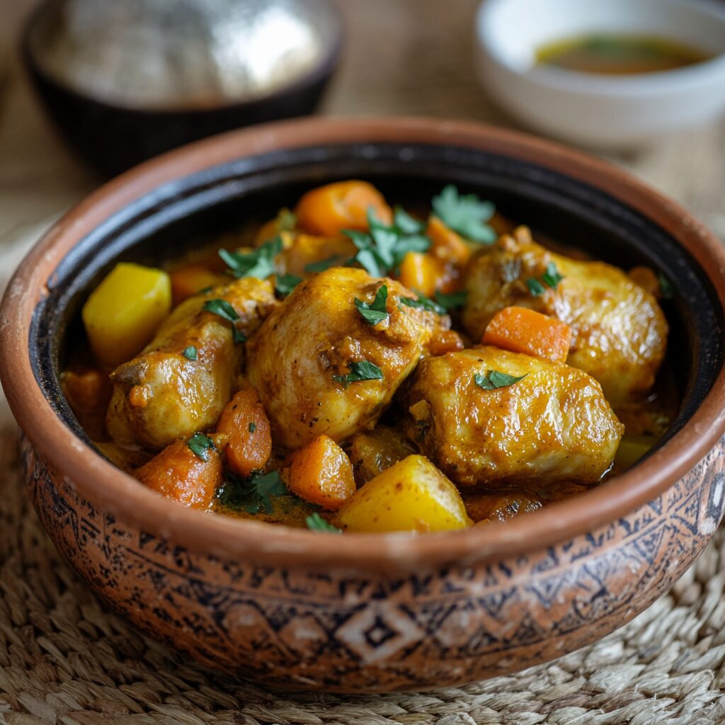 tajine poulet curcuma