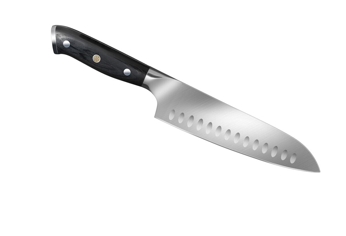 Couteau santoku pour cuisine