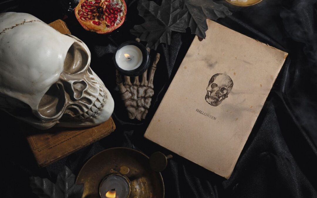 decoration halloween tete de mort